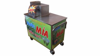 Máy ép mía 3 lô 2 cây bàn dài motor Nhật Bãi