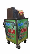 Máy ép mía 3 lô nửa bàn 2  cây motor Nhật Bãi
