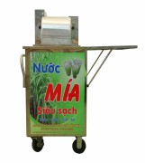 Máy ép mía 3 lô nửa bàn 2 cây motor mới