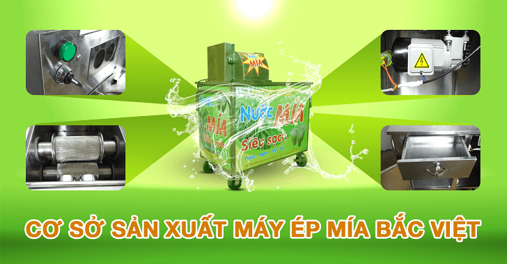 Máy ép mía 3 lô 2 cây bàn dài motor mới Máy ép mía 3 lô 2 cây bàn dài motor mới